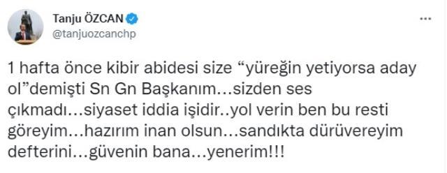 CHP'den ihracı istenen Bolu Belediye Başkanı Tanju Özcan