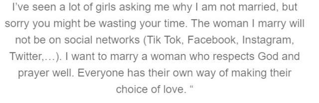 Sadio Mane'den çok tartışılacak açıklama: Evleneceğim kadın sosyal medya kullanmamalı