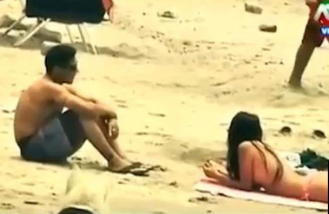 Plaja giden genç kadın üstünü çıkarıp sosyal deney yapınca erkeklerin tacizine uğradı