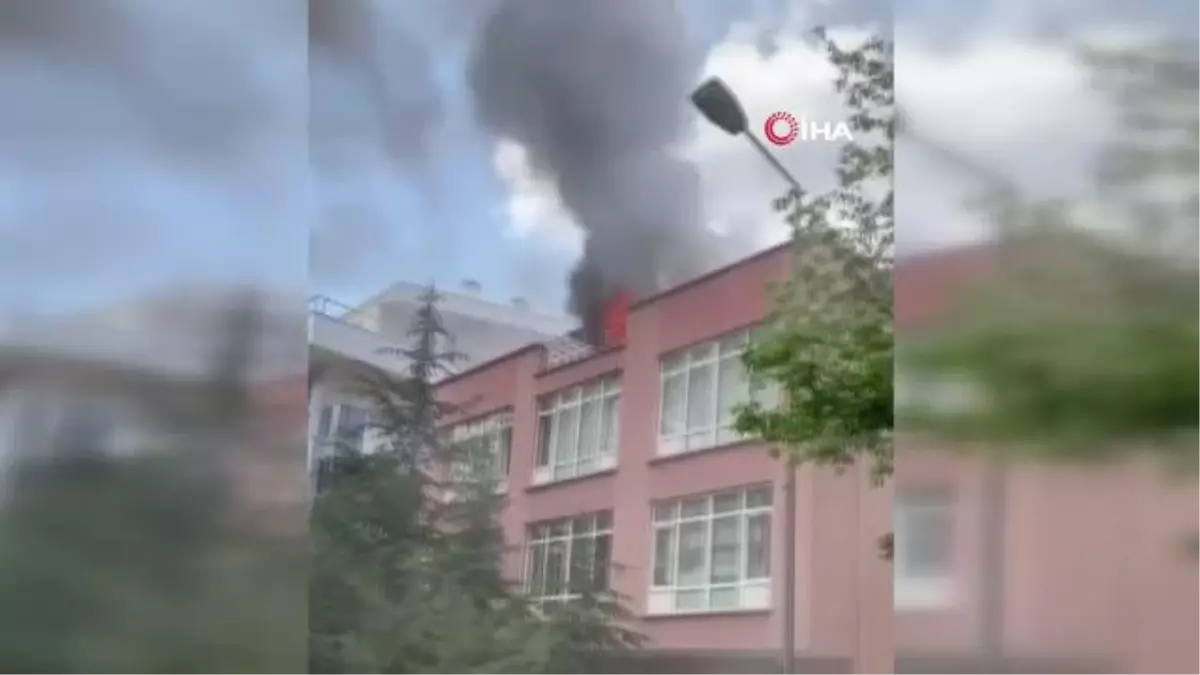 Başkent'te teras yangını korkuttu