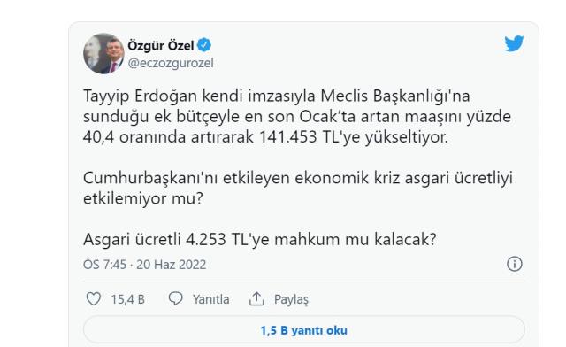 Cumhurbaşkanı Recep Tayyip Erdoğan maaşı ne kadar? Cumhurbaşkanı maaşı zamlandı mı?