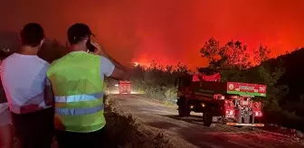 Marmaris'teki orman yangını hızla yayılıyor! Bakan Soylu ve Bakan Kirişçi bölgeye gitmek üzere harekete geçti