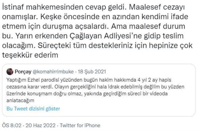 Porçay Ezhel parodisi nedir? (VİDEO) Porçay hapis cezası neden aldı? Porçay olayı nedir?