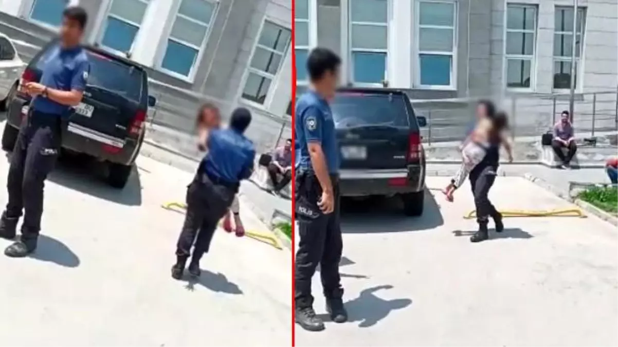 Babasının yanındaki kız çocuğunu haczettiler! Ufaklığın feryatları yürekleri dağladı