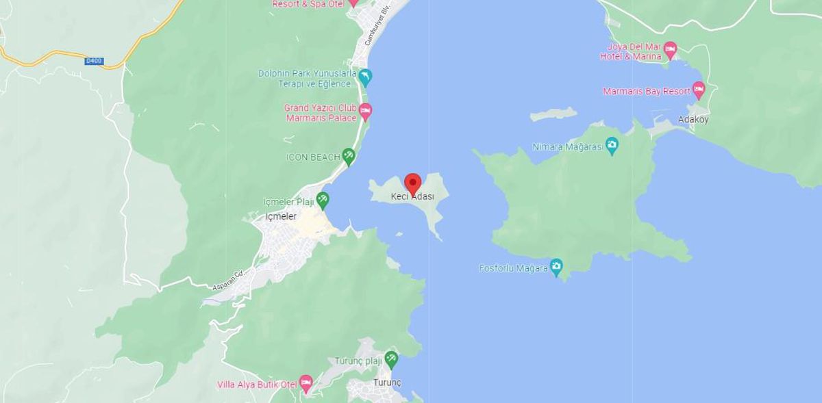 Keçi Adası nerede? Keçi Adası haritası ve konumu!