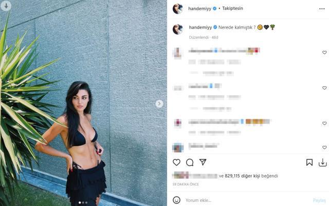 Tatil sezonunu açan Hande Erçel, siyah bikinili pozlarını paylaştı Tatil sezonunu açan Hande Erçel, siyah bikinili pozlarını paylaştı