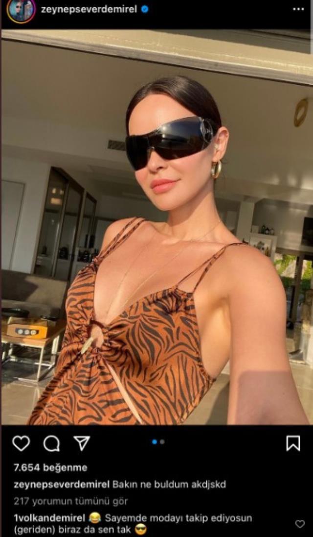 Fotoğrafa yorum yağdı! Volkan Demirel'in eşi Zeynep Demirel'den herkesi güldüren paylaşım