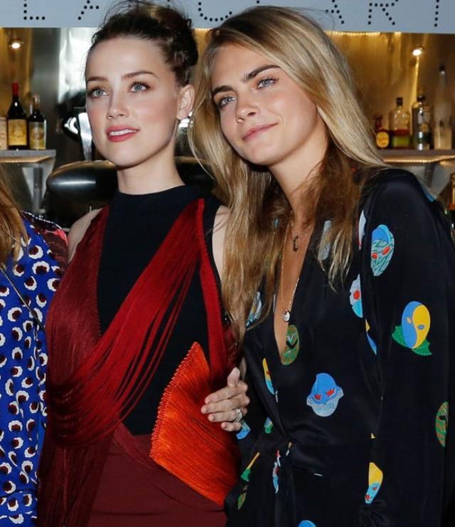 Johnny Depp'in eski eşi Amber'in ünlü modelle asansörde öpüştüğü görüntüler basına sızdı falan