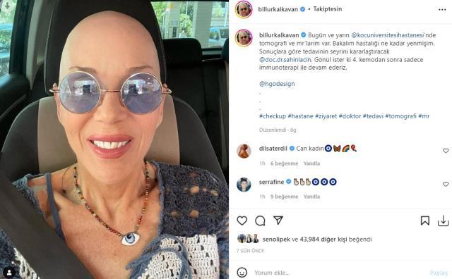 Kanser tedavisi gören Billur Kalkavan güzel haberi verdi: Beynim tertemiz, lezyonlar çürüyor Kanser tedavisi gören Billur Kalkavan güzel haberi verdi: Beynim tertemiz, lezyonlar çürüyor