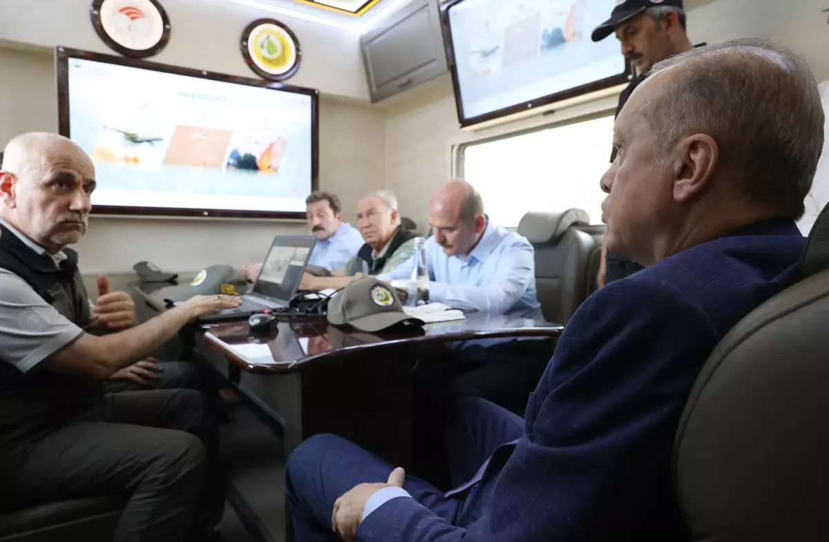 Son dakika haberleri! Cumhurbaşkanı Erdoğan: '(Marmaris'teki orman yangını) Ufak bir yerde bir şeyler gördük, bunun dışında hamdolsun büyük oranda bu iş kontrol altına...