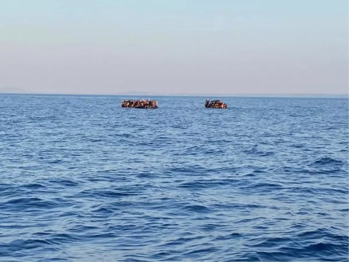 Datça'da 104 kaçak göçmen kurtarıldı