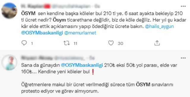 ÖSYM sınav gözetmenlerine geçen yılın ücretlerini yatırdı, öğretmenlerin tepkileri sosyal medyayı salladı