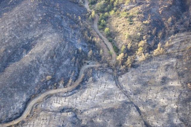 Türkiye'yi ağlatan kareler! Havadan çekilen görüntüler Marmaris yangının büyüklüğünü gözler önüne serdi
