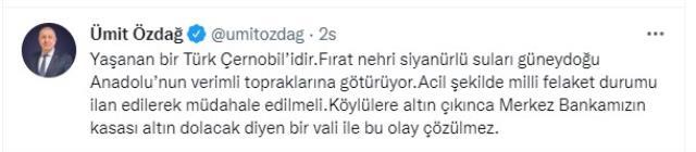 Ümit Özdağ'ın 'Türk Çernobil'i' olarak nitelendirdiği altın madenine bakanlık 16 milyon lira ceza kesti