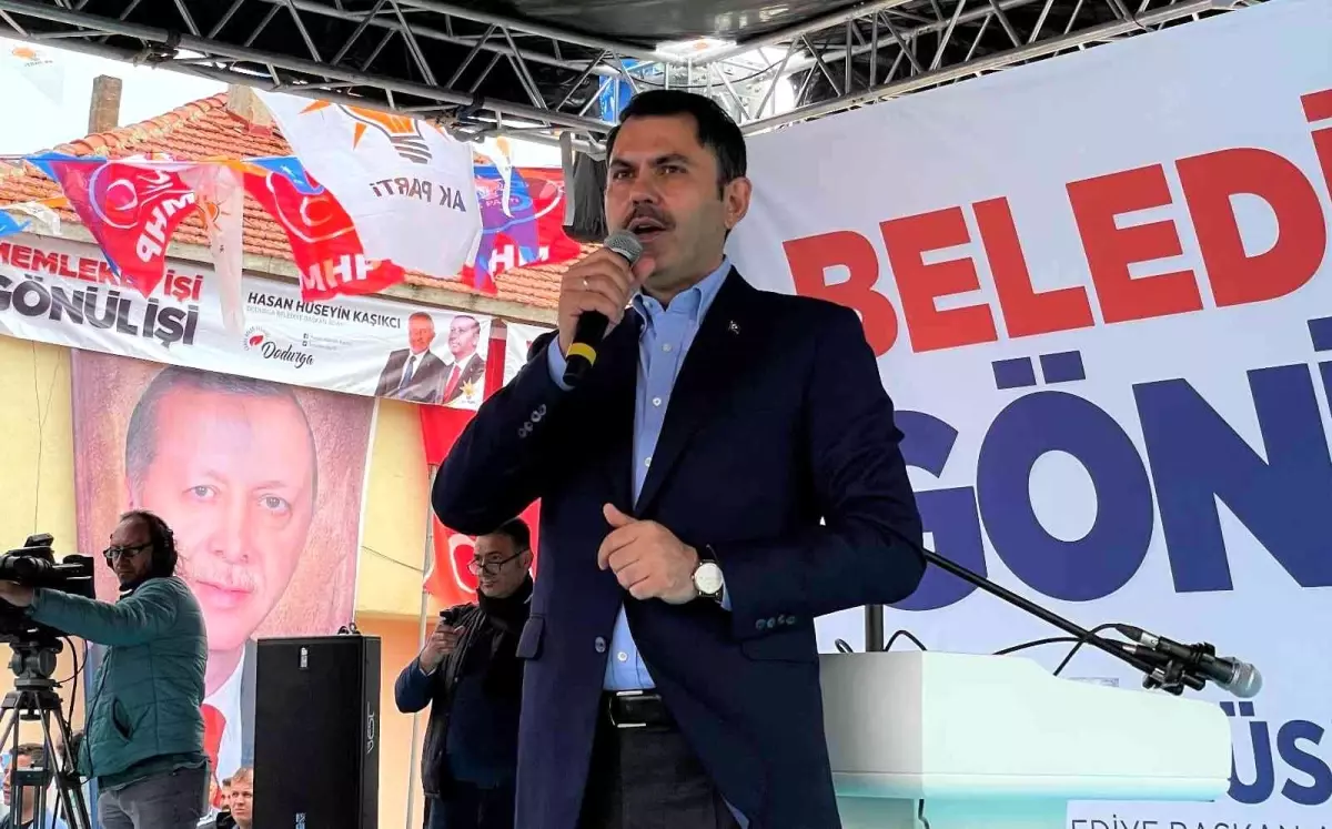 Bakan Kurum: 'Bizim siyasetimiz eser ve hizmet siyasetidir'