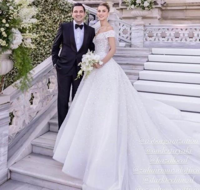 Beklenen düğün gerçekleşti! Hacı Sabancı ile Nazlı Sabancı çifti Çırağan Sarayı'nda görkemli törenle evlendi