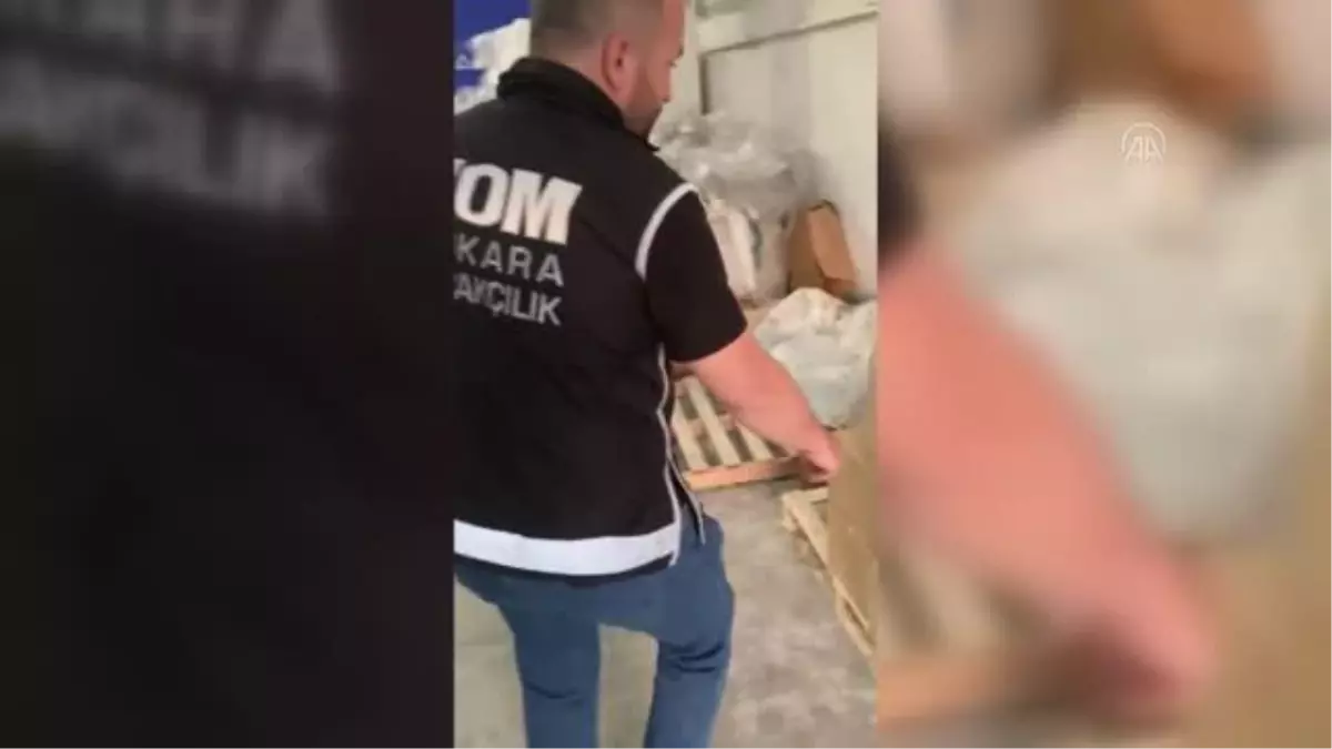 Kahramankazan'da sahte içki imalatında yaklaşık 35 ton etil alkol ele geçirildi
