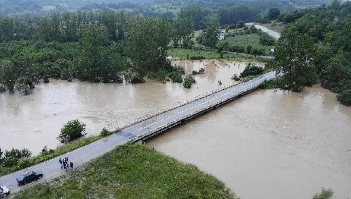 Son dakika! Kastamonu'da sel altındaki bölgeler havadan görüntülendi