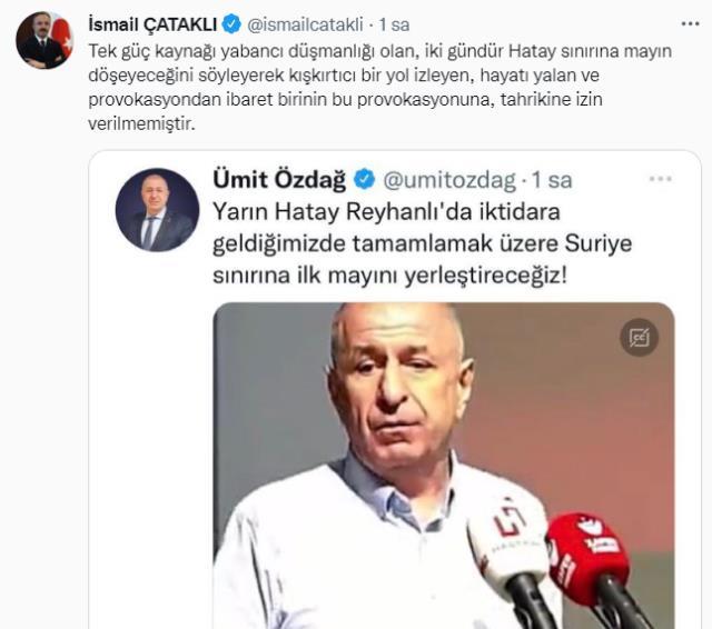 Özdağ kendisini şehre sokmayan valiye 'Anayasal suç işliyorsun' dedi, Hatay Valisi'nden yanıt gecikmedi