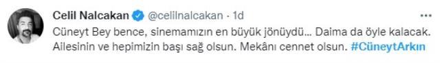 Cüneyt Arkın'ın ölümü sanat dünyasını yasa boğdu! Ünlülerden peş peşe paylaşımlar geldi