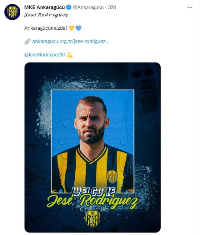 Ankaragücü'nden çılgın transfer! Real Madrid ve PSG'nin eski yıldızı Jese Rodriguez resmen imzayı attı