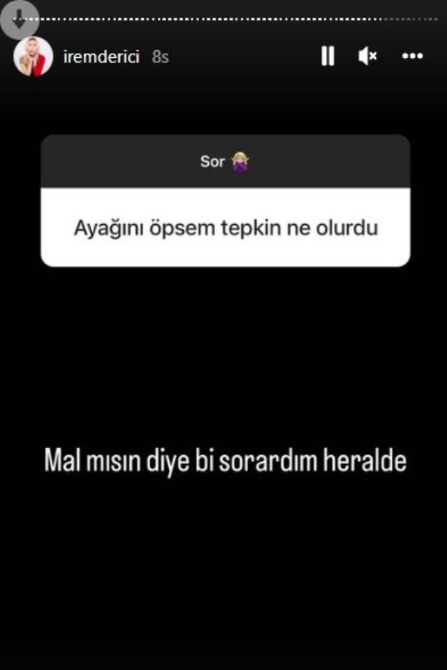 İrem Derici'den 'Galerinde kaç çıplak fotoğrafın var?' sorusuna cevap: Mesaj ve fotoğraf tutmam İrem Derici'den 'Galerinde kaç çıplak fotoğrafın var?' sorusuna cevap: Mesaj ve fotoğraf tutmam