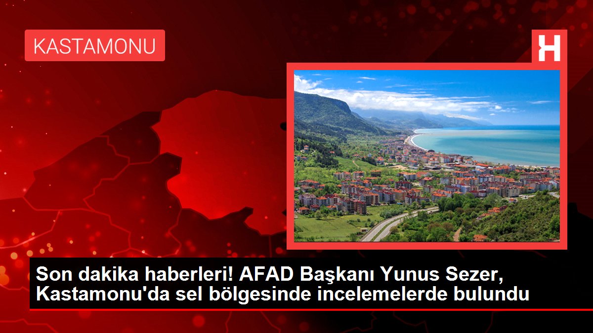 Son dakika haberleri! AFAD Başkanı Yunus Sezer, Kastamonu'da sel bölgesinde incelemelerde bulundu