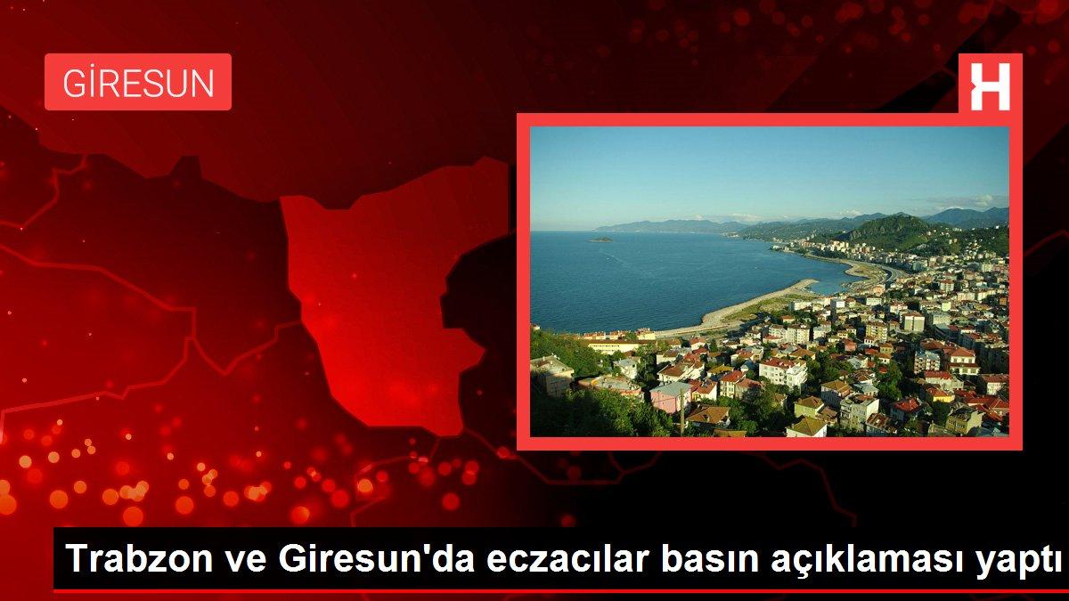 Trabzon ve Giresun'da eczacılar basın açıklaması yaptı