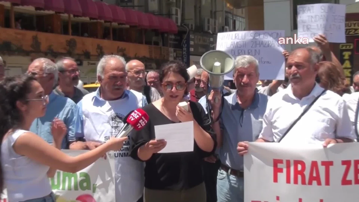 Malatya Çevre Platformu'ndan Erzincan İliç'teki Maden İşletmesine Protesto