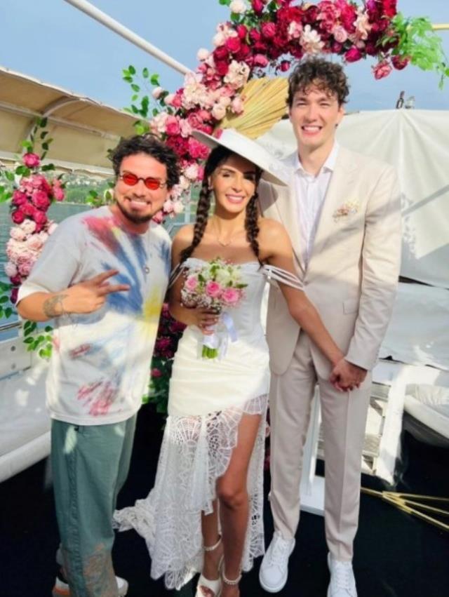 Cedi Osman ile Ebru Şahin dünyaevine girdi! İşte Kuzey Makedonya'daki düğünden kareler