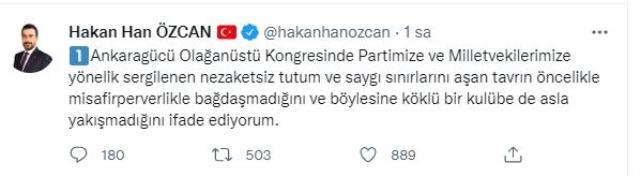 Ankaragücü Genel Kurulu'nda AK Partili il başkanı, ismi yanlış okununca salonu terk etti Ankaragücü Genel Kurulu'nda AK Partili il başkanı, ismi yanlış okununca salonu terk etti