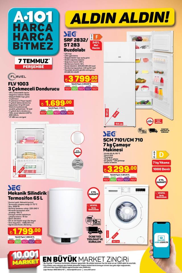 7 Temmuz A101 kataloğu: A101'e gelen ürünler! A101 bu hafta katalog ürünleri neler? A101'e gelecek ürünler ve A101 fiyat listesi...