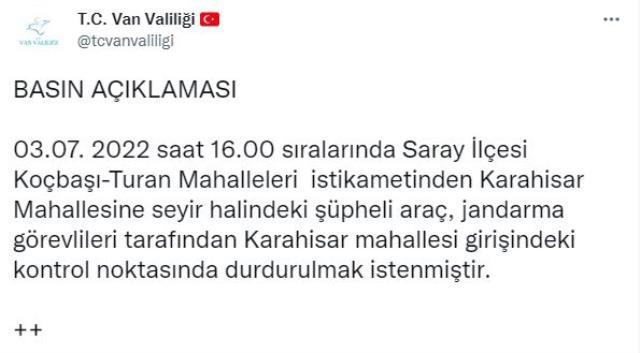 Son dakika haberleri | Van'da kaçan şüpheli minibüsün tekerine ateş açıldı: 1 ölü, 12 yaralı