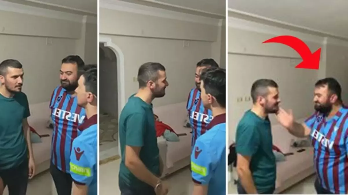 Trabzonsporlu gençler tokat düellosu yaptı, sona kalan kişinin surat ifadesine dikkat