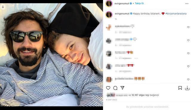 Serenay Sarıkaya eline tef alıp göbek attı, sevgilisi Umut Evirgen hayranlıkla izledi