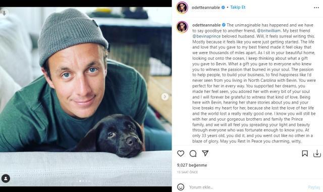 Bevin Prince'ın eşi William Friend yıldırım çarpması sonucu hayatını kaybetti