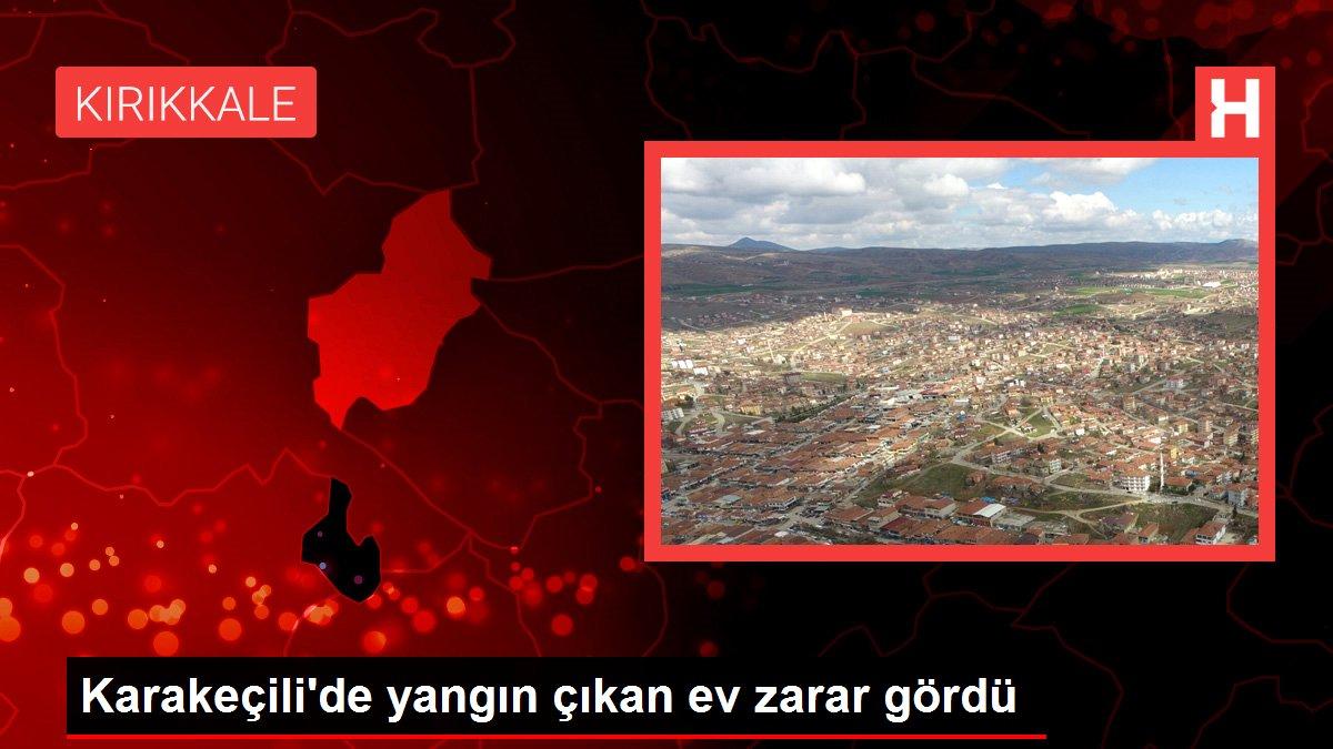 Karakeçili'de yangın çıkan ev zarar gördü