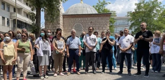 KIRKLARELİ - Konya'da görevli doktorun hasta yakınınca öldürülmesi Trakya'da protesto edildi