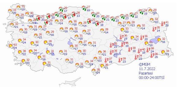 Kurban Bayramı'nda hava nasıl olacak? Meteoroloji'den 10 ile sarı uyarı