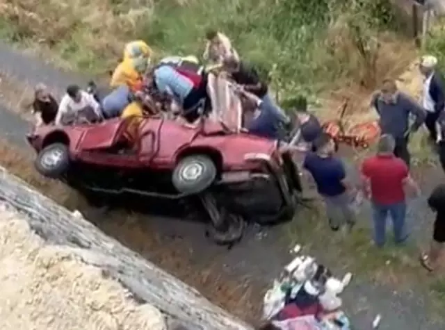 Edirne'de otomobil uçuruma yuvarlandı: 2 ölü, 2 yaralı