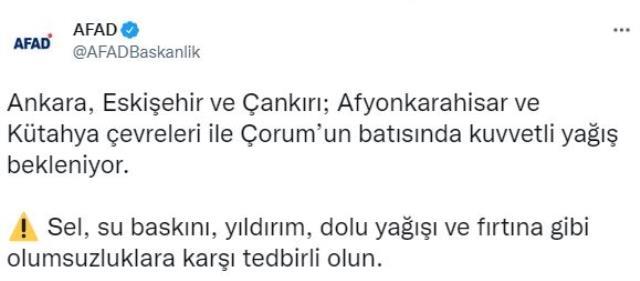 Meteoroloji saat verdi! İstanbul ve Ankara dahil 21 ile sarı kodlu uyarı