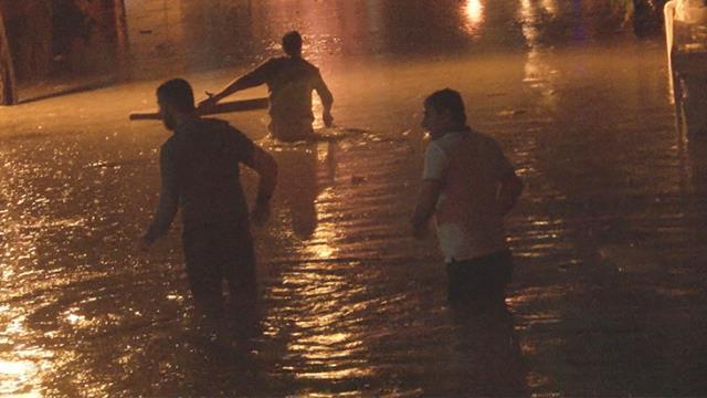 Esenyurt'ta sel felaketinin drone görüntüsü