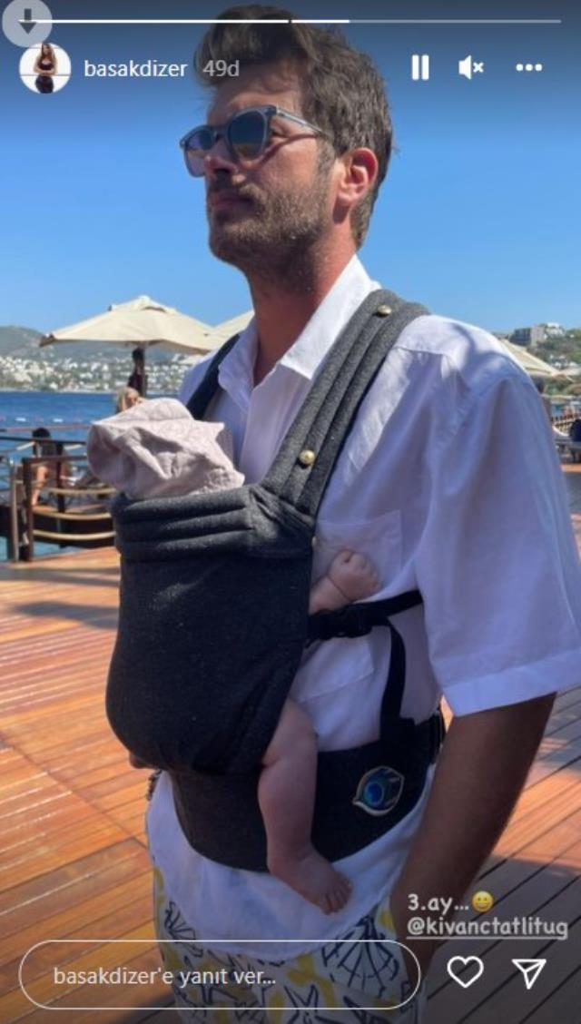 3 ay önce baba olan Kıvanç Tatlıtuğ, oğluyla poz verdi