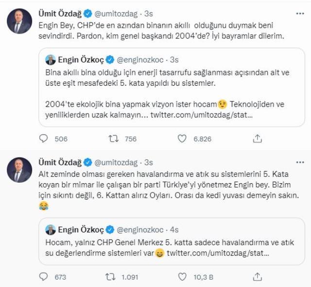 CHP'li Özkoç'tan,Ümit Özdağ ile tartıştı