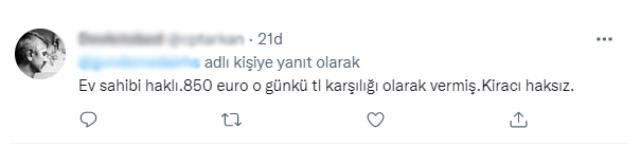 Evden çıkarttığı kiracısının euro cinsinden verdiği depozitoyu TL olarak geri ödedi! Ev sahibinin paylaşımı sosyal medyayı ikiye böldü