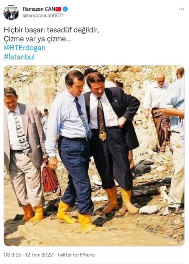 Cumhurbaşkanı Erdoğan'ın çizmeli fotoğrafı AK Partili ve CHP'li vekilleri karşı karşıya getirdi