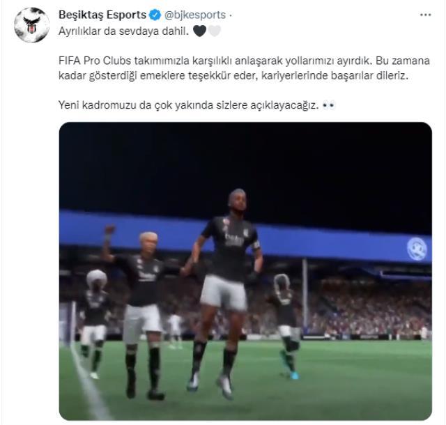 Galatasaray'ın ardından Beşiktaş da duyurdu! Pro Clubs takımı ile yollarını ayırdı Galatasaray'ın ardından Beşiktaş da duyurdu! Pro Clubs takımı ile yollarını ayırdı
