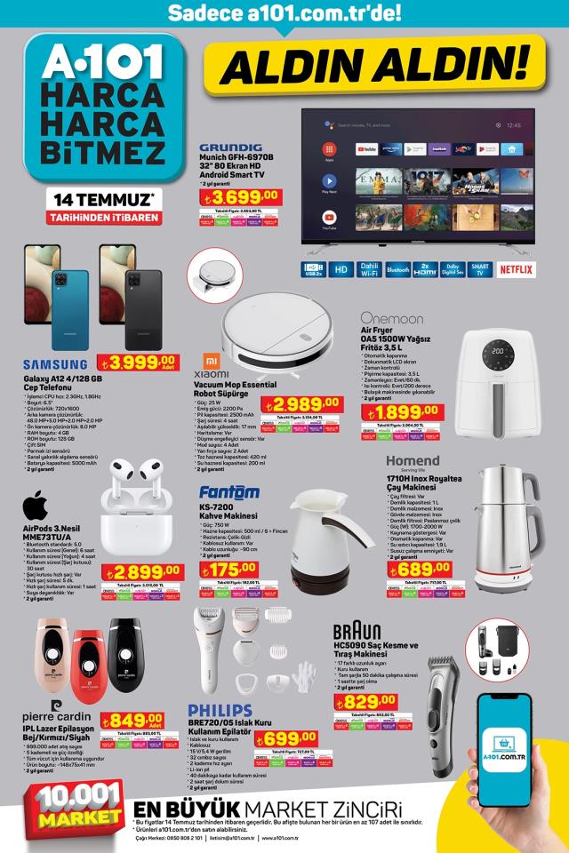 14 Temmuz A101 kataloğu: A101'e gelen ürünler! A101 bu hafta katalog ürünleri neler? A101'e gelecek ürünler ve A101 fiyat listesi...