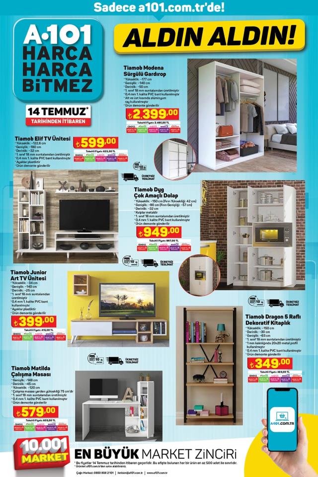 14 Temmuz A101 kataloğu: A101'e gelen ürünler! A101 bu hafta katalog ürünleri neler? A101'e gelecek ürünler ve A101 fiyat listesi...