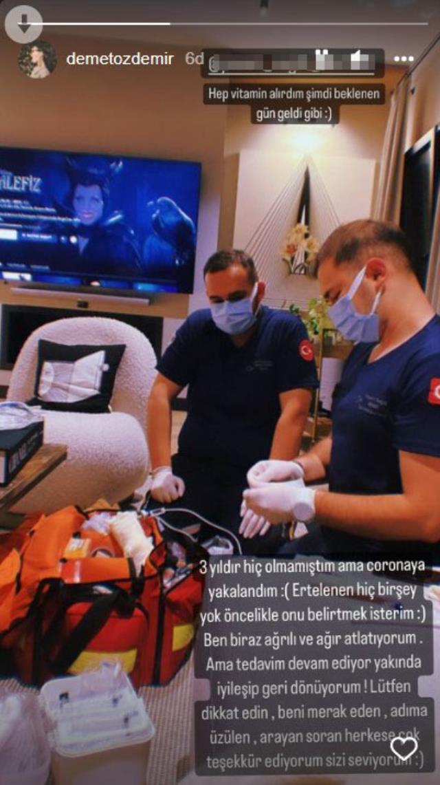 Güzel oyuncu Demet Özdemir koronavirüse yakalandı